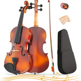1/8 Beginner Acoustic Violin for Kids Age 4-5, Natural