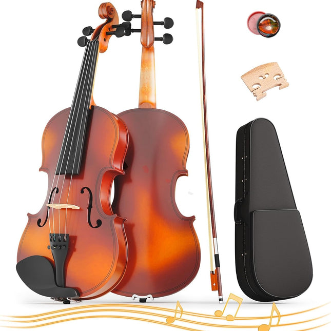 1/8 Violin for Kids Age 4-5, Beginner Violin 1/8, Acoustic V - image 1