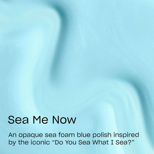 Infinite Shine Sea Me Now Soft Cool Turquoise Blue Shimmer Nail Polish