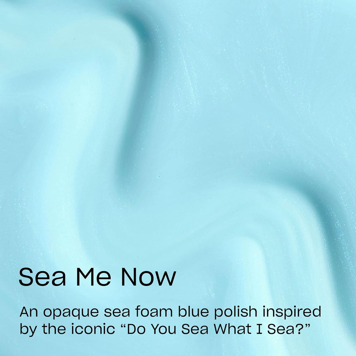Sea Me Now Soft Cool Turquoise Blue Shimmer Nail Polish - photo 2