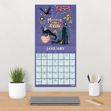 2027 Disney Villains Wall Calendar