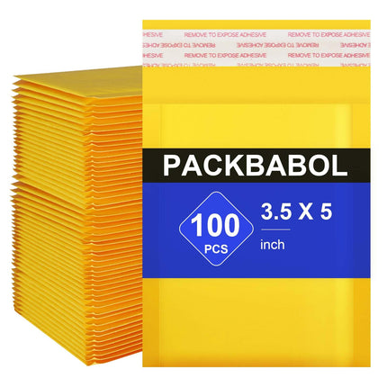 Kraft Bubble Mailers 8.5x11 Inch 50 Pcs,Small Self-Sealing Mail Shipping Bags,Yellow Padded Envelopes #2
