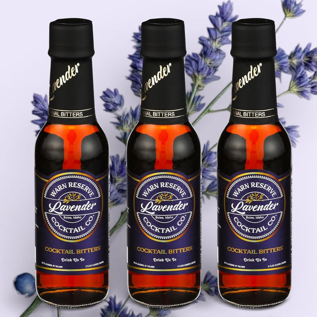 Lavender Cocktail Bitters, Dried Lavender Blossoms, 5 Fl Oz Bottle