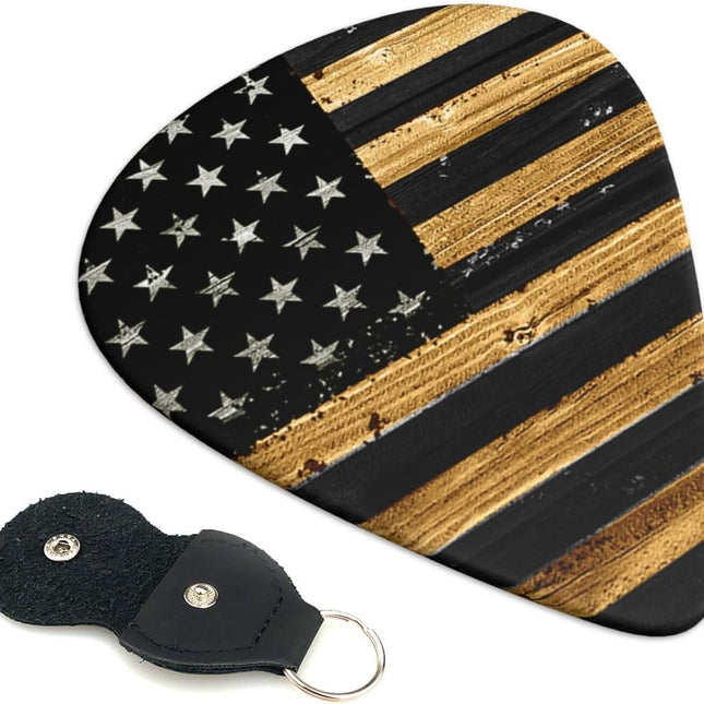 6 Pack Premium 0.73mm Guitar Picks, Stylish Design, Comfortable Grip