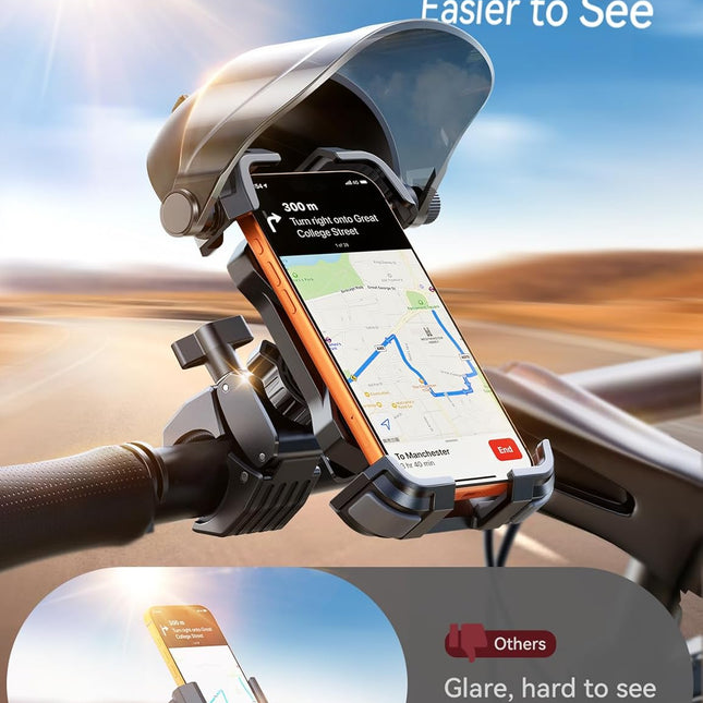 Anti-Glare Bike and Scooter Phone Holder Mount