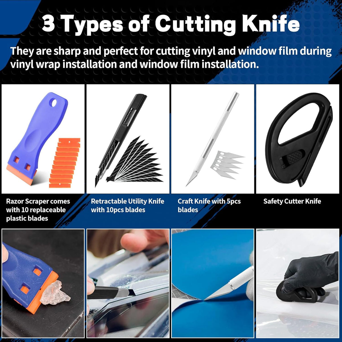 Car Wrap Tool Kit for Vinyl Wrap and Window Tinting - photo 5