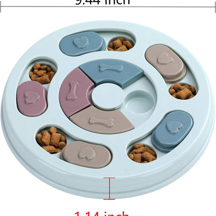 DR CATCH Dog Puzzle,Dogs Food Toys for IQ Training & Mental Enrichment,Dog Treat Puzzle(Blue)