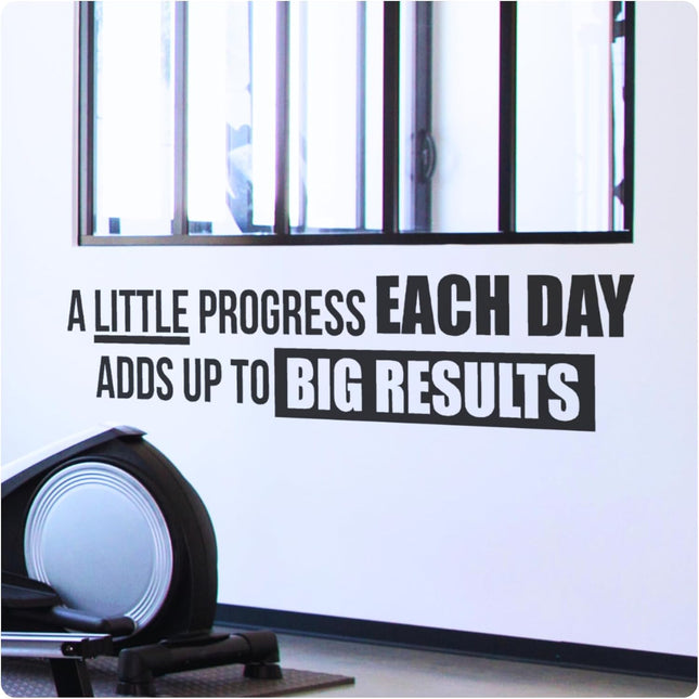 A Little Progress Each Day Wall Decal