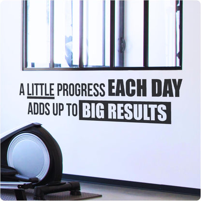 A Little Progress Each Day Wall Decal