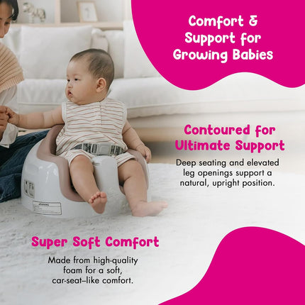 Bumbo 3-in-1 Baby and Toddler Multi Seat for Babies 6 to 36 Months, Sonoran Rose - Floor Seating, High Chair, or Booster with Adjustable Height and Removable Tray