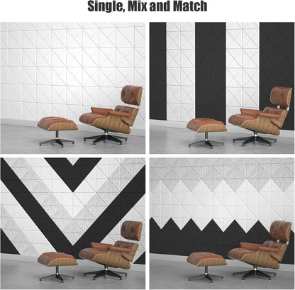 12-Pack White X-Lined Self-Adhesive Acoustic Foam Panels - photo 2