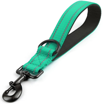 Short Dog Leash for Close Control & Training, 18", Black