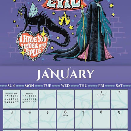 2027 Disney Villains Wall Calendar
