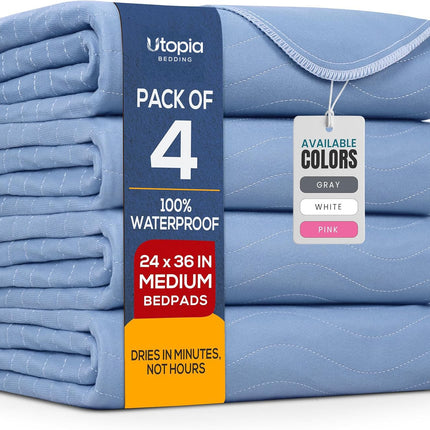 4 Pack Washable Pee Pads for Dogs 34" x 36", Waterproof Dog Training Pads - photo 15