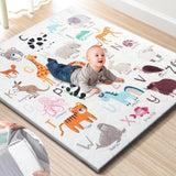 Foam Baby Play Mat 50" x 50" – Removable & Machine Washable Cover, Extra Thick Padding Playpen Mat, Non-Slip Crawling Mat, Easy to Clean for Infants, Toddlers & Babies