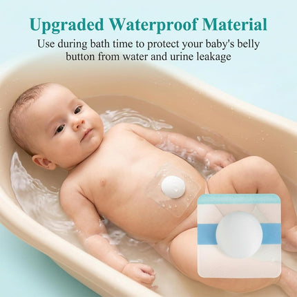 15Pcs Baby Belly Navel Patches, Waterproof Umbilical Hernia Patch with Cotton Pads, Infant Belly Button Corrector for Newborns with Protruding Navel, Gentle Baby Essentials (2.8 x2.8 inches)