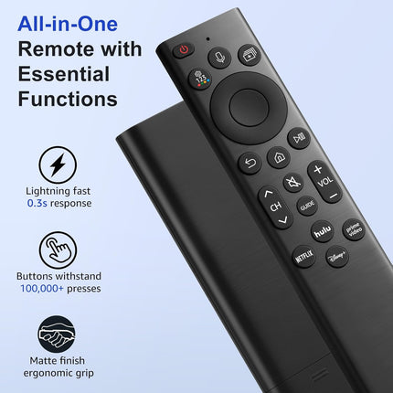 【2 Pack】 Voice Remote Replacement for Samsung-TV-Remote-Control, Compatible with All Samsung Frame Neo QLED UHD 4K 8K Series Smart TVs with Voice Control and 2-Year Warranty