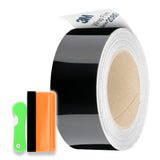 2 inchesx25 Feet Gloss Black Vinyl Wrap Kit for Black Out Chrome Delete Made from Genuine 3M 2080 Film Window Trim Door Trim