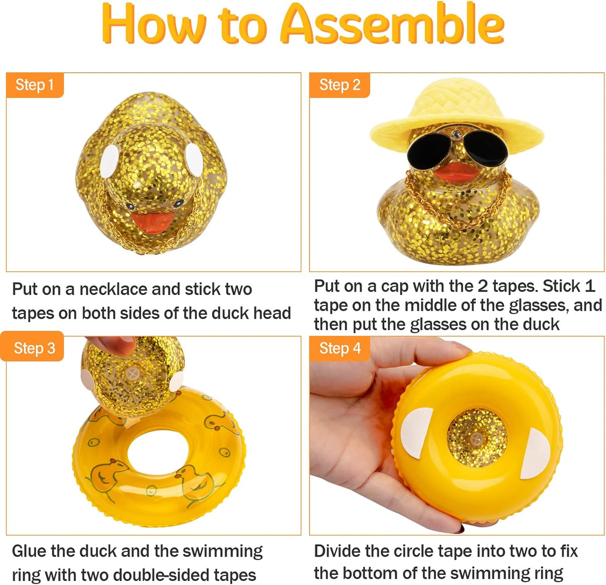 Blue Rubber Duck Dashboard Ornament with Accessories - photo 3