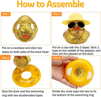 Blue Rubber Duck Dashboard Ornament with Accessories - photo 3