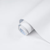 Papel tapiz autoadhesivo 17.7''x118'' blanco para nuevos materiales ecológicos, mejora engrosada en relieve, papel tapiz moderno para inquilinos, vinilo para encimera y dormitorio