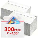 300 Pack Rigid Mailers, 7"x4.35" Premium Trading Card Shipping Envelopes