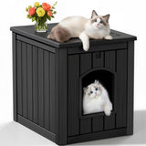 Cat Litter Box Enclosure, Black
