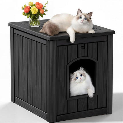 Cat Litter Box Enclosure, Black