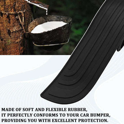 Car Rear Bumper Protector, 41 x 3.4 Inch Universal Anti-Scratch Rubber Rear Bumper Guard, Non-Slip Trimmable Trunk Sill Protector, Automotive Exterior Accessories for Cars SUV Truck (Black)