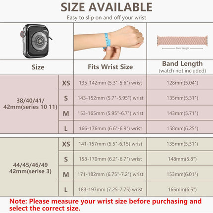 Zedoli Braided Solo Loop Bands Compatible with Apple Watch Band 38mm 40mm 41mm 42mm 44mm 45mm 46mm 49mm Women Men, Stretchy Nylon Sport Elastic Strap for iWatch Series 11 10 9 8 7 6 5 4 3 2 1 SE Ultra