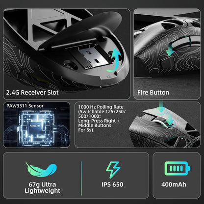 Tri-Mode Wireless Gaming Mouse - photo 5