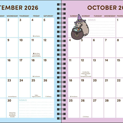 Pusheen 16-Month 2026-2027 Weekly/Monthly Planner Calendar