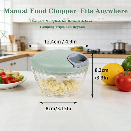 Garlic Chopper, Pull-String Vegetable Onion Mincer