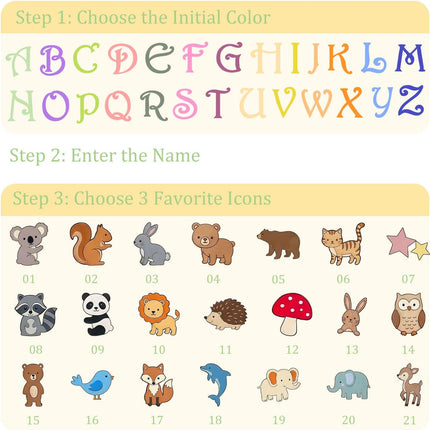 Personalized Nursery Name Sign, Custom Wooden Name Sign Customized Baby Shower Gift Nursery Decor Wall Name Decoration