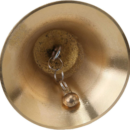 Super Loud Solid Brass Hand Call Bell
