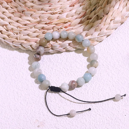 Healing Crystal Bracelet for Women 8mm Natural Stone Crystal Beaded Bracelets Adjustable Handmade Gemstone Bracelet Healing Jewelry Mother's Day Gifts for Women