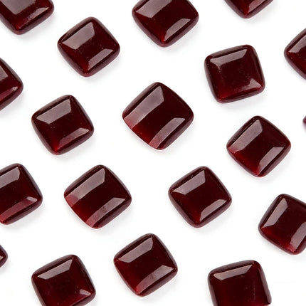 24pcs Deep Wine Red Toe Nail Press Ons Square Toe Press On Nails Pre-Designed Soft Gel Thick False Toenail Extension Acrylic Full Cover Fake Toenails Nail Supplies