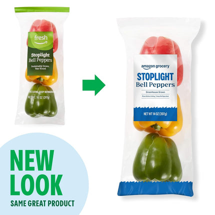 Amazon Grocery, Stoplight Bell Peppers, 3 Ct