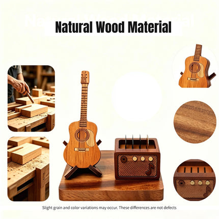 Wooden Guitar Pick Holder Set, for Display and Gifts for Guitar Players