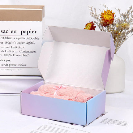 6x4x2 Inch Small Shipping Boxes for Packaging Small Business, 50 Pack Mailing Boxes Corrugated Cardboard Mailer Gift Box (Gradients)