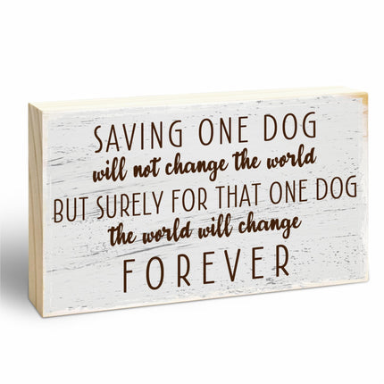 Everyday is a Gift Rustic Wooden Block Sign, 5x3 Inch Positive Inspirational Wood Plaque, Farmhouse Home Decor for Desk Tabletop Shelf, Housewarming Christmas Gift for Friends Family - A14