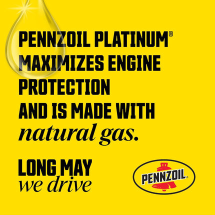Pennzoil Platinum Full Synthetic 0W-20 Motor Oil, 1-Quart