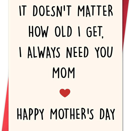 IDU Mothers Day Card,Happy Mother's Day Cards Gifts for Mom from Daughter Son