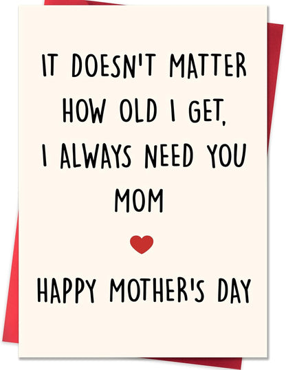 Happy Mother's Day Card for Mom from Daughter or Son