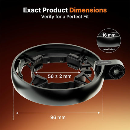 MAONO Shock Mount for PD200W/PD200X Microphone – Reduces Vibration Noise, Removable, Fits 56mm/2.2in Mics, for Podcasting, Gaming, Streaming & Recording