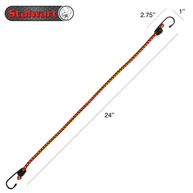 Bungee Cords with Hooks, 24-Inch, 10-Pack - photo 2