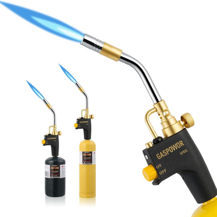 High Intensity Propane Torch Head Fuel by Propane, MAPP, Welding Torch, Turbo Gas Torch Kit, Trigger Start Mapp Gas Torch Kit with Igniter,Propane torch,Blow Torch(Fuel Not Included)