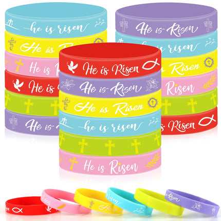 42pcs Breast Cancer Awareness Accessories Silicone Bracelets