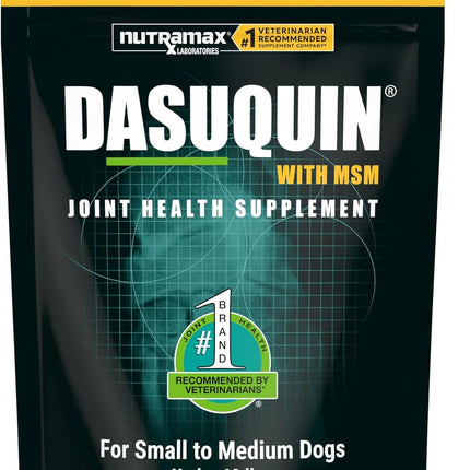 Nutramax Dasuquin for Small to Medium Dogs, Joint Health Supplement, Contains Glucosamine for Dogs, Plus Chondroitin, ASU, MSM and More, Supports Healthy Joints, Soft Chews, 42 Count