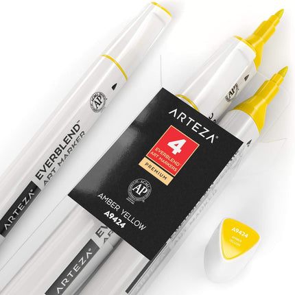 Arteza ARTZ-8831 Artists-Markers, Amber Yellow A9424 (Set of 4) 4